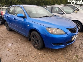 Location: North Woolwich - 2005 MAZDA 3 TS 5 Door Hatchback REG: SG55BUF, Keys: No, MOT Expiry date: 15/11/2024, 1598 Petrol, 5 Speed Manual Petrol, Former Keepers: 7