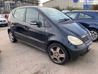 Location: North Woolwich - 2004 MERCEDES A140 CLASSIC P-DILLY LWB 5 Door Hatchback REG: EX54LKF, Keys: No, MOT Expiry date: 01/03/2024, 1397 Petrol, 5 Speed Manual Petrol, Former Keepers: 3