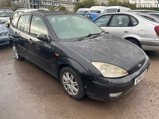 Location: North Woolwich - 2004 FORD FOCUS GHIA 5 Door Hatchback REG: EF54XOV, Keys: No, MOT Expiry date: 05/06/2025, 1596 Petrol, 5 Speed Manual Petrol, Former Keepers: 6