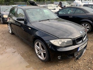 Location: North Woolwich - 2007 BMW 116I M SPORT 5 Door Hatchback REG: YA07SFZ, Keys: NO , MOT Expiry date: 01/09/2024, 1596 Petrol, 6 Speed Manual Petrol, Former Keepers: 2