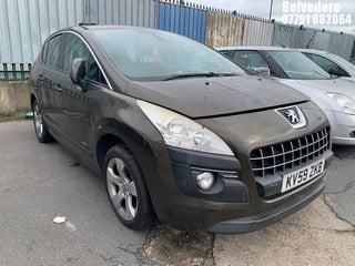 Location: Belvedere - 2009 PEUGEOT 3008 SPORT 120 5 Door Hatchback REG: KV59ZKB, Keys: No, MOT Expiry date: 22/05/2025, 1598 Petrol, 5 Speed Manual Petrol, Former Keepers: 4