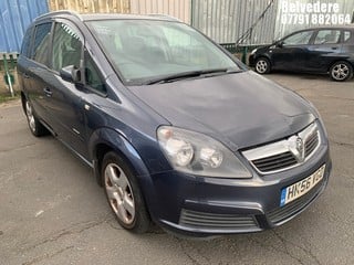 Location: Belvedere - 2007 VAUXHALL ZAFIRA ENERGY MPV REG: HK56VGD, Keys: No, MOT Expiry date: 13/11/2024, 1796 Petrol, 5 Speed Manual Petrol, Former Keepers: 7