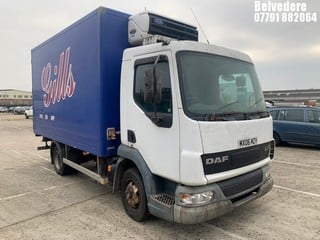 Location: Belvedere - 2006 DAF TRUCKS FA LF45.150 Insulated/Refrigerated Van REG: MX06MZV, Keys: No, MOT Expiry date: 31/08/2022, 3920 Diesel, MANUAL, Former Keepers: 2