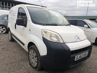 Location: Edinburgh - 2012 CITROEN NEMO 660 ENTERPRISE HDI Panel Van REG: SJ62UKG, Keys: Yes, MOT Expiry date: 25/04/2024, 1248 Diesel, 5 Speed Manual Diesel, Former Keepers: 3