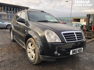 Location: Edinburgh - 2012 SSANGYONG REXTON 270 EX AUTO Estate REG: DR12KER, Keys: No, MOT Expiry date: 19/09/2024, 2696 Diesel, 5 Speed Auto Diesel, Former Keepers: 6