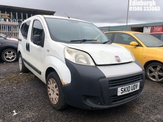 Location: Edinburgh - 2010 FIAT QUBO ACTIVE MPV REG: SK10UDV, Keys: No, MOT Expiry date: 11/12/2023, 1360 Petrol, 5 Speed Manual Petrol, Former Keepers: 8