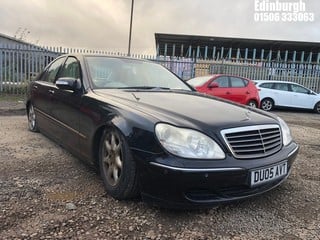 Location: Edinburgh - 2005 MERCEDES S320 CDI AUTO 4 Door Saloon REG: DU05AVT, Keys: No, MOT Expiry date: 26/10/2024, 3222 Diesel, 5 Speed Auto Diesel, Former Keepers: 5