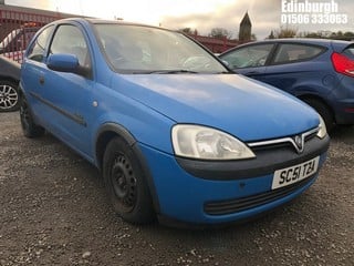 Location: Edinburgh - 2002 VAUXHALL CORSA COMFORT 16V SEMI-AU 3 Door Hatchback REG: SC51TZA, Keys: No, MOT Expiry date: 03/08/2024, 1199 Petrol, 5 Speed Semi Auto Petrol, Former Keepers: 8