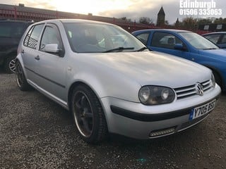 Location: Edinburgh - 2001 VOLKSWAGEN GOLF E SDI 5 Door Hatchback REG: Y705BSG, Keys: No, MOT Expiry date: 02/05/2025, 1896 Diesel, 5 Speed Manual Diesel, Former Keepers: 3