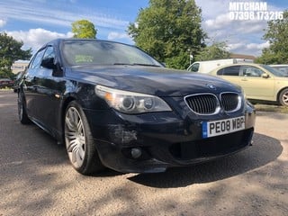 Location: MITCHAM - 2008 BMW 530I M SPORT 4 DOOR SALOON REG: PE08WBP, 2996cc PETROL, 6 SPEED MANUAL PETROL, Former Keepers: 5, Keys: No, MOT: Expiry date14/07/2025