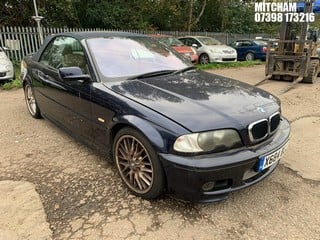 Location: MITCHAM - 2001 BMW 325CI AUTO CONVERTIBLE REG: X684BLL, 2500cc PETROL, 5 SPEED AUTO PETROL, Former Keepers: 5, Keys: No, MOT: Expiry date11/09/2024