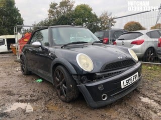 Location: Mitcham - 2005 MINI MINI COOPER Convertible REG: LS05FRV, Keys: No, MOT Expiry date: 02/08/2025, 1598 Petrol, 5 Speed Manual Petrol, Former Keepers: 5