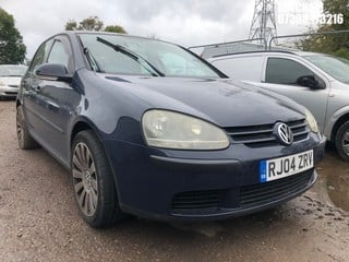 Location: Mitcham - 2004 VOLKSWAGEN GOLF S 5 Door Hatchback REG: RJ04ZRV, Keys: No, MOT Expiry date: 01/03/2025, 1390 Petrol, 5 Speed Manual Petrol, Former Keepers: 9