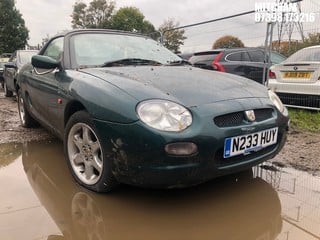 Location: Mitcham - 1996 MG MGF Convertible REG: N233HUY, Keys: No, MOT Expiry date: 10/04/2025, 1781 Petrol, 5 Speed Manual Petrol, Former Keepers: 11