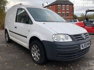 Location: Nottingham - 2009 VOLKSWAGEN CADDY C20 TDI 104 Panel Van REG: NJ59NNW, Keys: No, MOT Expiry date: 23/08/2024, 1896 Diesel, 5 Speed Manual Diesel, Former Keepers: 8