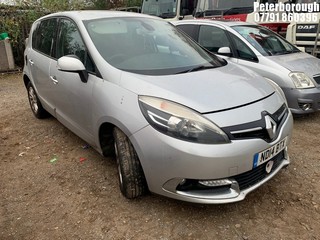 Location: Peterborough - 2014 RENAULT SCENIC D-QUE TT ENERGY DC MPV REG: ND14BTX, Keys: No, MOT Expiry date: 07/11/2024, 1461 Diesel, 6 Speed Manual Diesel, Former Keepers: 4