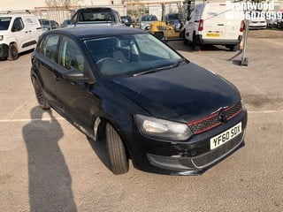 Location: BRENTWOOD - 2011 VOLKSWAGEN POLO S 60 5 DOOR HATCHBACK REG: YF60SDX, 1198cc PETROL, 5 SPEED MANUAL PETROL, Former Keepers: 8, Keys: No, MOT: Expiry date28.02.2025