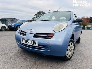 Location: Plymouth - 2005 NISSAN MICRA S 5 Door Hatchback REG: FP05UJV, Keys: No, MOT Expiry date: 16/10/2024, 1240 Petrol, 5 Speed Manual Petrol, Former Keepers: 4