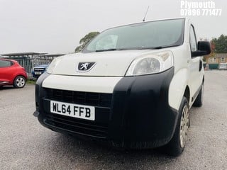 Location: Plymouth - 2015 PEUGEOT BIPPER SE HDI Panel Van REG: WL64FFB, Keys: No, MOT Expiry date: 05/02/2025, 1248 Diesel, , Former Keepers: 3