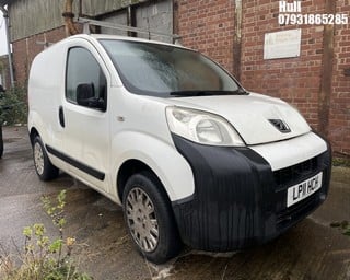 Location: Hull - 2011 PEUGEOT BIPPER PROFESSIONAL HDI Panel Van REG: LP11HCH, Keys: No, MOT Expiry date: 24/10/2024, 1399 Diesel, 5 Speed Manual Diesel, Former Keepers: 11