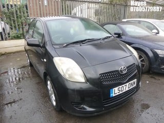 Location:  Hayes - 2007 TOYOTA YARIS ZINC D-4D S-A 5 Door Hatchback REG: LS07ONM, Keys: No, MOT Expiry date: 24/03/2024, 1364 Diesel, 5 Speed Semi Auto Diesel, Former Keepers: 7