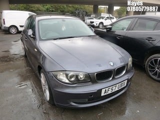 Location:  Hayes - 2007 BMW 118D SE 5 Door Hatchback REG: AF57UBX, Keys: No, MOT Expiry date: 06/06/2024, 1995 Diesel, 6 Speed Manual Diesel, Former Keepers: 3