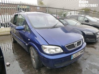 Location:  Hayes - 2005 VAUXHALL ZAFIRA BREEZE DTI MPV REG: LG05YMW, Keys: No, MOT Expiry date: 15/03/2024, 1995 Diesel, 5 Speed Manual Diesel, Former Keepers: 4