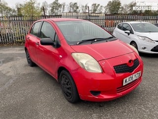 Location: Manchester - 2006 TOYOTA YARIS T2 5 Door Hatchback REG: MJ06YZX, 998 Petrol, 5 Speed Manual Petrol, Former Keepers: 7, Keys: No, MOT Expiry date: 04/06/2024