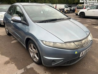 Location: North Woolwich - 2008 HONDA CIVIC SE I-VTEC 5 Door Hatchback REG: RJ08MVF, Keys: No, MOT Expiry date: 06/09/2024, 1799 Petrol, 6 Speed Manual Petrol, Former Keepers: 4