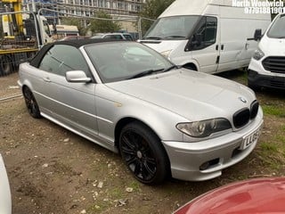 Location: North Woolwich - 2005 BMW 318 CI SE Convertible REG: LL05CFN, Keys: No, MOT Expiry date: 17/09/2024, 1995 Petrol, 5 Speed Manual Petrol, Former Keepers: 9