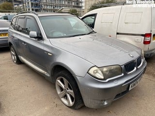 Location: North Woolwich - 2004 BMW X3 SPORT AUTO Estate REG: KW04VRV, Keys: No, MOT Expiry date: 19/08/2023, 2979 Petrol, 5 Speed Auto Petrol, Former Keepers: 6