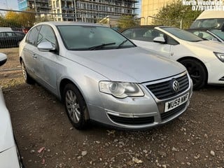 Location: North Woolwich - 2009 VOLKSWAGEN PASSAT S TSI 122 4 Door Saloon REG: WU59NWF, Keys: No, MOT Expiry date: 04/09/2025, 1390 Petrol, 6 Speed Manual Petrol, Former Keepers: 5