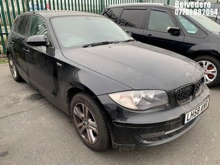 Location: BELVEDERE - 2008 BMW 118I SE AUTO 	 5 DOOR HATCHBACK REG: LH58ANR, 1995cc PETROL, 5 SPEED AUTO PETROL, Former Keepers: 3, Keys: No, MOT: Expiry date23/09/2025