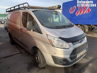 Location: BELVEDERE - 2013 FORD TRANSIT CUSTOM 270 TREND 	 PANEL VAN REG: AF63UKN, 2198cc DIESEL, 6 SPEED MANUAL DIESEL, Former Keepers: 6, Keys: No, MOT: Expiry date04/06/2025