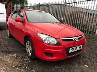 Location: Edinburgh - 2010 HYUNDAI I30 CLASSIC 5 Door Hatchback REG: SK10TWW, Keys: No, MOT Expiry date: 13/03/2024, 1396 Petrol, 5 Speed Manual Petrol, Former Keepers: 2