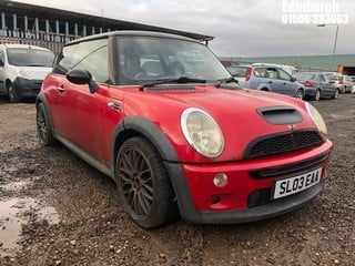 Location: Edinburgh - 2003 MINI MINI COOPER S 3 Door Hatchback REG: SL03EAA, Keys: No, MOT Expiry date: 09/12/2022, 1598 Petrol, 6 Speed Manual Petrol, Former Keepers: 9