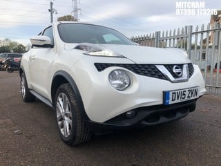 Location: Mitcham - 2015  NISSAN  JUKE ACENTA PREMIUM DIG-T 	 5 Door Hatchback 	 REG: DV15ZKN, 1197cc Petrol , 5 Speed Manual Petrol 	, Former Keepers: 2, Keys: Yes, MOT Expiry date: 03/07/2025