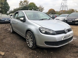 Location: Mitcham - 2009 VOLKSWAGEN GOLF S 5 Door Hatchback REG: LM59KPV, Keys: No, MOT Expiry date: 18/12/2024, 1390 Petrol, 5 Speed Manual Petrol, Former Keepers: 6