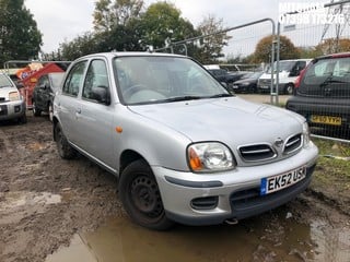 Location: Mitcham - 2002 NISSAN MICRA S AUTO 5 Door Hatchback REG: EK52USM, Keys: No, MOT Expiry date: 21/09/2024, 998 Petrol, Variable Speed Auto Petrol, Former Keepers: 3