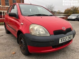 Location: Nottingham - 2001 TOYOTA YARIS GS 5 Door Hatchback REG: X102DNU, Keys: No, MOT Expiry date: 16/06/2024, 998 Petrol, 5 Speed Manual Petrol, Former Keepers: 4