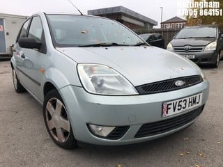 Location: Nottingham - 2003 FORD FIESTA ZETEC 5 Door Hatchback REG: FV53HMJ, Keys: No, MOT Expiry date: 29/09/2024, 1388 Petrol, 5 Speed Manual Petrol, Former Keepers: 8