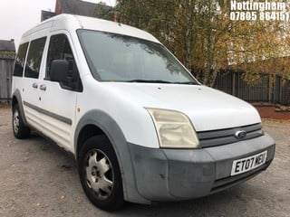 Location: Nottingham - 2007 FORD TOURNEO CONN T230 90 Van With Side Windows REG: ET07MEU, Keys: No, MOT Expiry date: 28/01/2025, 1753 Diesel, 5 Speed Manual Diesel, Former Keepers: 10