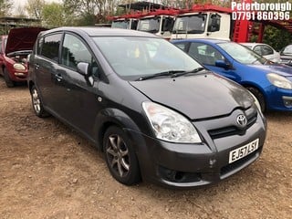 Location: Peterborough - 2007 TOYOTA COROLLA VERSO SR D-4D MPV REG: EJ57LSY, Keys: No, MOT Expiry date: 10/06/2025, 2231 Diesel, 6 Speed Manual Diesel, Former Keepers: 2