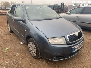 Location: Peterborough - 2006 SKODA FABIA AMBIENTE TDI 80 5 Door Hatchback REG: NY06MKK, Keys: No, MOT Expiry date: 22/03/2025, 1422 Diesel, 5 Speed Manual Diesel, Former Keepers: 5