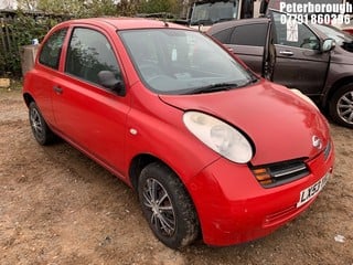 Location: Peterborough - 2003 NISSAN MICRA S AUTO 3 Door Hatchback REG: LX53YBZ, Keys: No, MOT Expiry date: 16/05/2025, 1240 Petrol, 4 Speed Auto Petrol, Former Keepers: 7