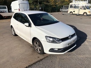 Location: BRENTWOOD - 2016 VOLKSWAGEN POLO MATCH 3 DOOR HATCHBACK REG: MV66UYU, 999cc PETROL, 5 SPEED MANUAL PETROL, Former Keepers: 4, Keys: No, MOT: Expiry date11/04/2025