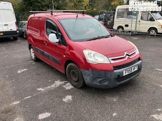 Location: Brentwood - 2010 CITROEN BERLINGO 625 LX HDI 75 Panel Van REG: FV59VFT, Keys: No, MOT Expiry date: 24/02/2024, 1560 Diesel, 5 Speed Manual Diesel, Former Keepers: 5