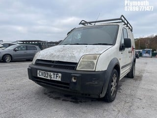 Location: Plymouth - 2003 FORD TRANSIT CONNECT T220 TDDI Panel Van REG: CV03LTF, Keys: No, MOT Expiry date: 12/02/2025, 1753 Diesel, 5 Speed Manual Diesel, Former Keepers: 6