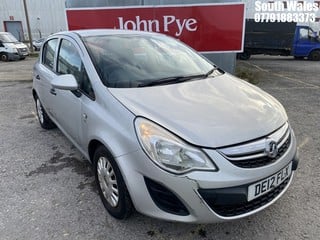 Location: South Wales - 2012 VAUXHALL CORSA S AC CDTI ECOFLEX 5 Door Hatchback REG: DE12FLX, Keys: Yes, MOT Expiry date: 17/07/2024, 1248 Diesel, 5 Speed Manual Diesel, Former Keepers: 5