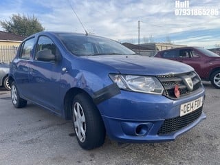 Location: Hull - 2014 DACIA SANDERO AMBIANCE 5 Door Hatchback REG: OE14FDV, Keys: No, MOT Expiry date: 14/03/2023, 1149 Petrol, 5 Speed Manual Petrol, Former Keepers: 2